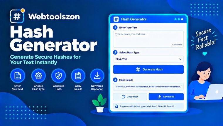 Hash Generator — SHA-1, SHA-256, SHA-384, SHA-512 Online