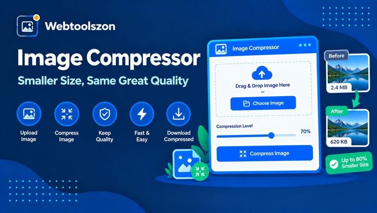 Image Compressor — free online JPG, PNG and WEBP compression tool