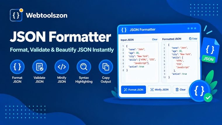 JSON Formatter — free online JSON beautifier and validator