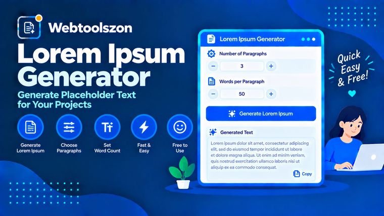 Lorem ipsum generator — free dummy text and placeholder text generator