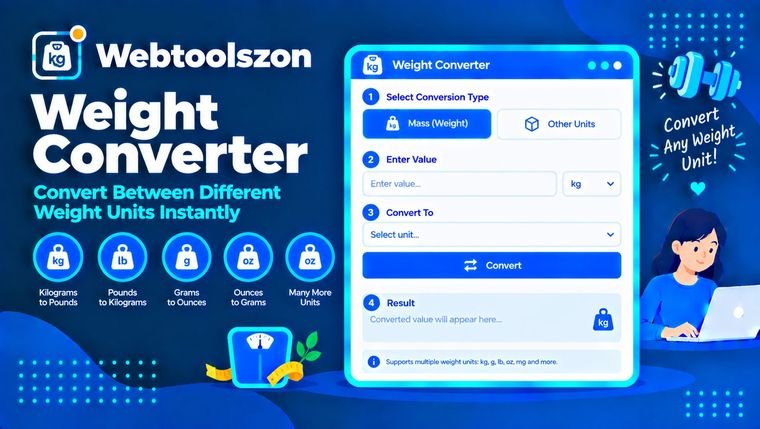 Weight Converter — Convert kg, lbs, g, oz & More